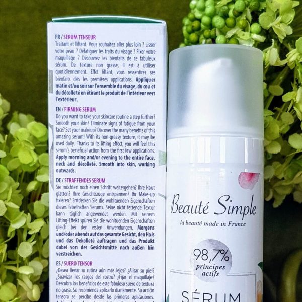 Sérum tenseur liftant visage naturel