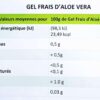 Gel frais d’aloé vera à boire efficace