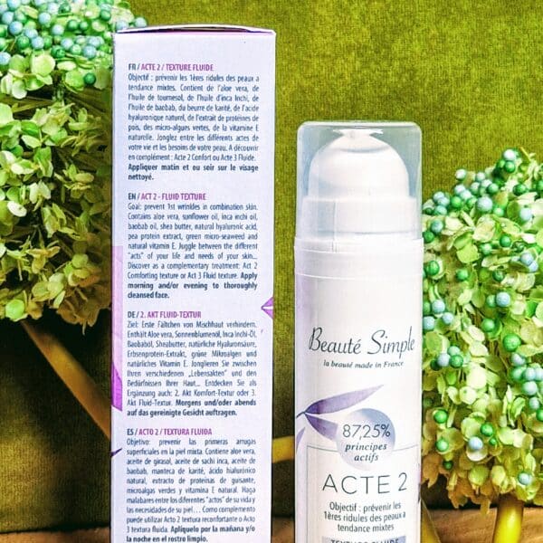 Crème anti-rides texture fluide 30 à 40 ans (Acte 2) : Beauté Simple – Image 6