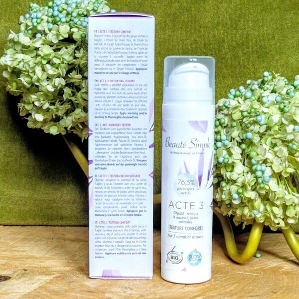 Crème anti-âge texture confort + 40 ans (Acte 3) : Beauté Simple – Image 3