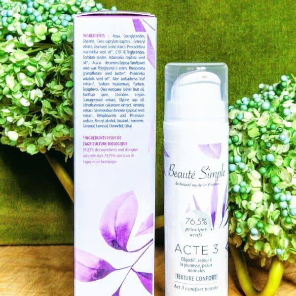 Crème anti-âge texture confort + 40 ans (Acte 3) : Beauté Simple – Image 5