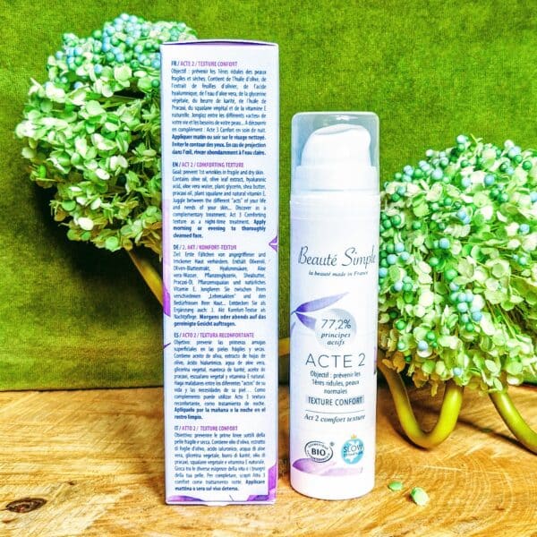 Crème anti-rides texture confort, 30 à 40 ans (Acte 2) : Beauté Simple – Image 3
