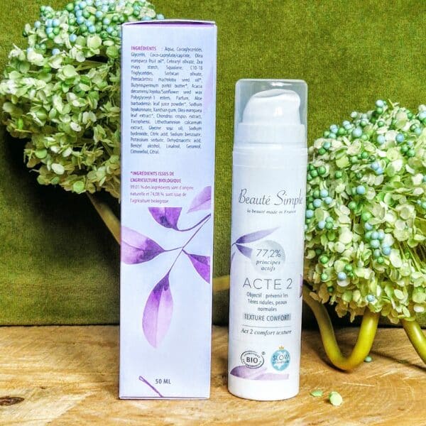Crème anti-rides texture confort, 30 à 40 ans (Acte 2) : Beauté Simple – Image 4