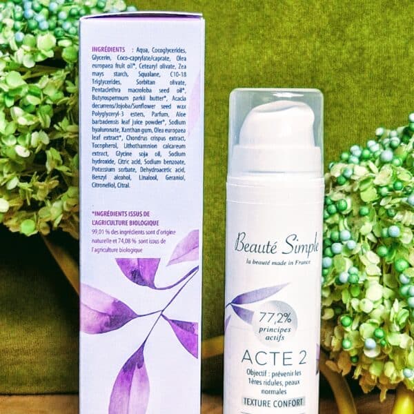 Crème anti-rides texture confort, 30 à 40 ans (Acte 2) : Beauté Simple – Image 7