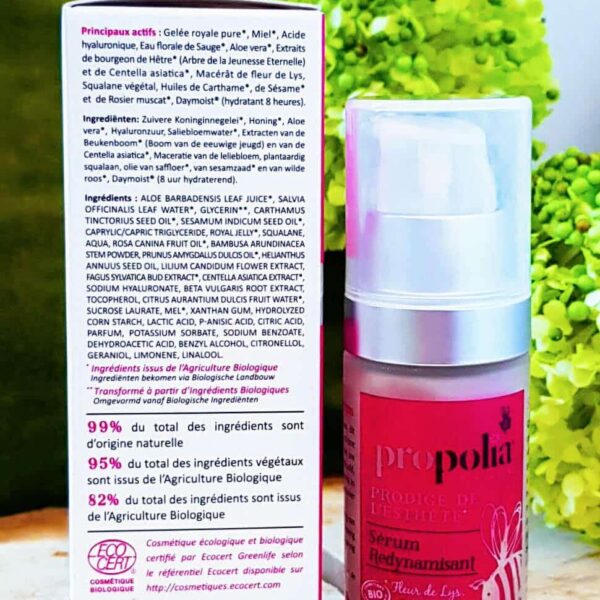 Sérum dynamisant actif anti-âge naturel Propolia
