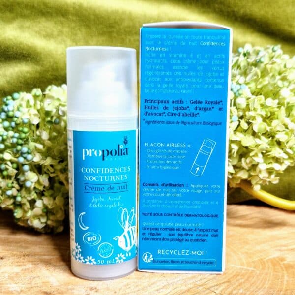 Crème de nuit antioxydante peau normale : Propolia – Image 3