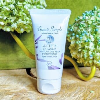 Masque tenseur contour des yeux et visage Acte 3: Beauté Simple