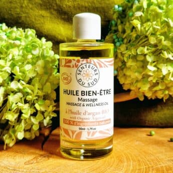 Huile de massage bien-être à l’argan : Senteurs du Sud