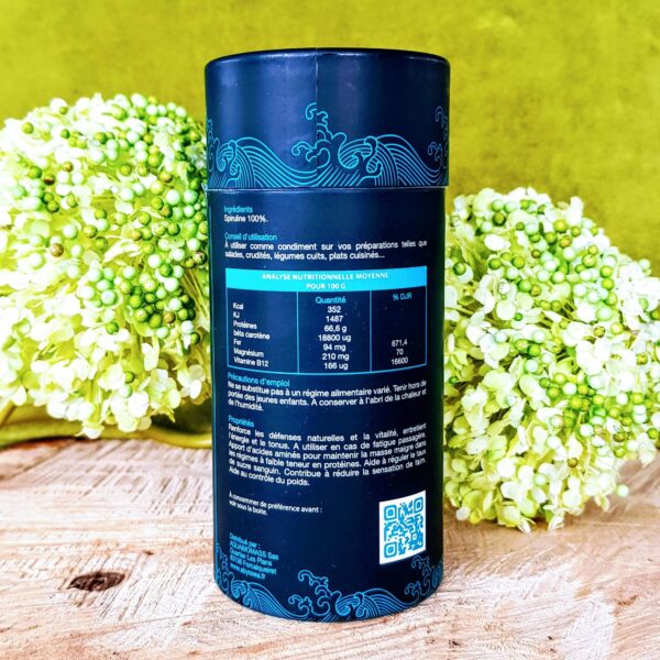 Spiruline Premium bio en paillette anti stress anti fatigue, défense immunitaire