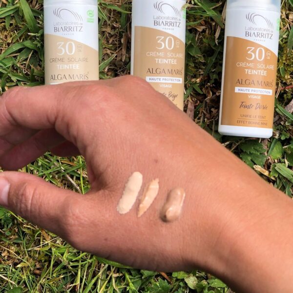 Meilleure crème solaire teintée SPF 30 bio et vegan hydratante