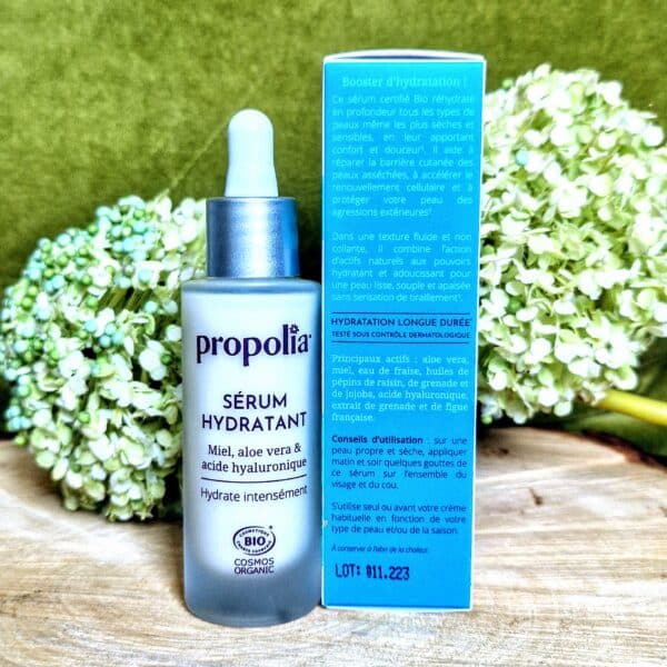 Sérum hydratant hypoallergénique peau sensible : Propolia – Image 2