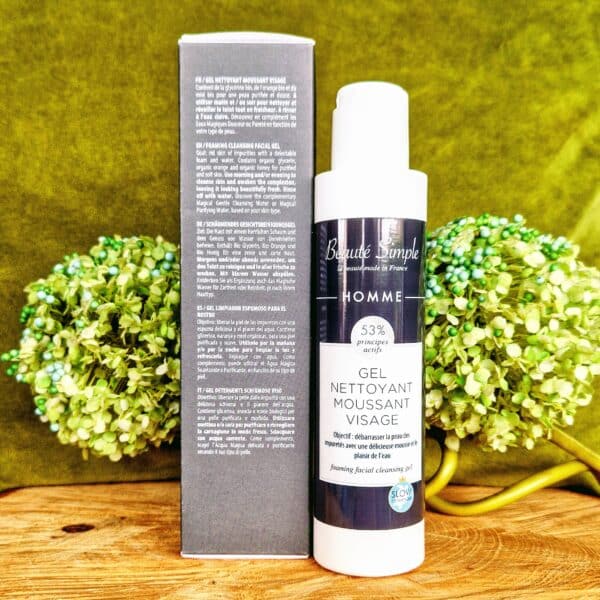 Gel nettoyant moussant visage homme : Beauté Simple – Image 4