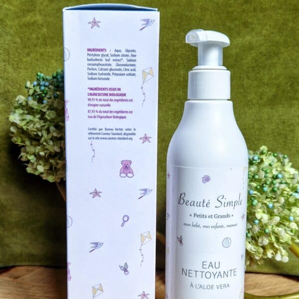 Eau nettoyante à l'aloé vera visage et corps "Petits et Grands" : Beauté Simple – Image 3