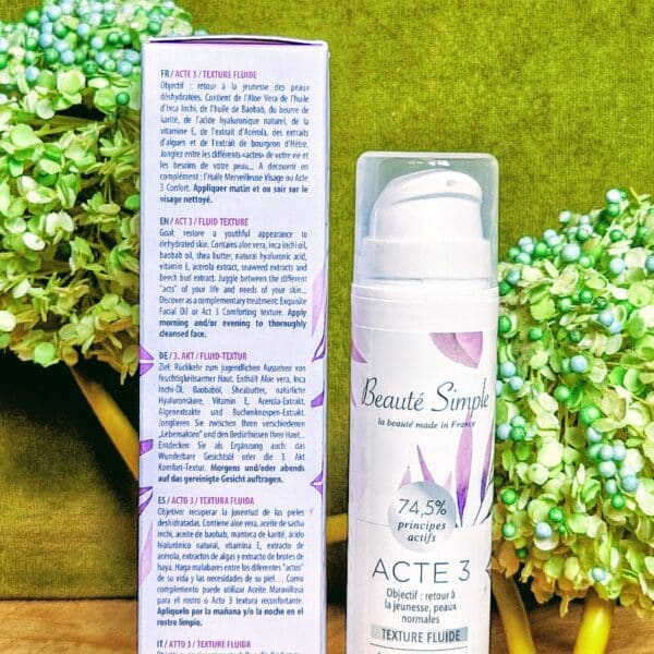 Crème anti-âge texture fluide + 40 ans (Acte 3) : Beauté Simple – Image 6