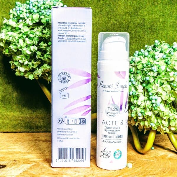 Crème anti-âge texture fluide + 40 ans (Acte 3) : Beauté Simple – Image 5